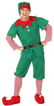 ZhuiKun Parent-Enfant Costumes de Noël Vert Costume de Lutin de Noël Cosplay Déguisement Elfe Adulte 180cm