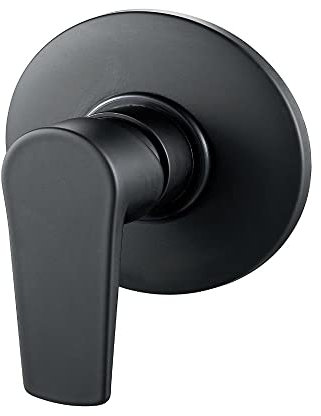 EM Rubinetto Miscelatore Monocomando Nero Opaco Serie Zarny Elegante e Moderno Per Bagni Lavabo Bidet Doccia (Incasso Doccia)