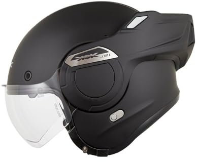 KSK Klapphelm DS 180° RUBIO Matt Schwarz – P/J und ECE R 22.06 zugelassen – Größe XL (61-62cm) – ABS-Schale
