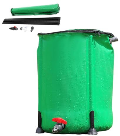 Barril de lluvia, colección de agua de lluvia plegable | Tanque de almacenamiento de agua portátil, contenedor recogedor de agua con espiga de filtro