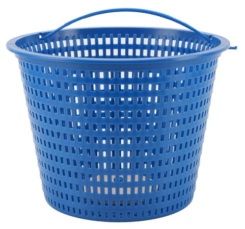 Masyrt Panier pour skimmer pour piscine, panier pour skimmer de sol, panier de rechange pour filtre de piscine, panier de filtre pour piscine avec poignée, panier pour skimmer rond