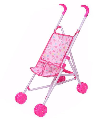 Baby Doll Partler 9.84x19.29x20.87 Pouces Poussette de poupée bébé Pliable pour poupées avec Jouet de Cadre Robuste pour Les Tout-Petits garçons, Filles, Petits Enfants