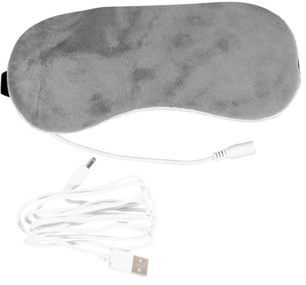 HONITANO Almohadilla Térmica para Ojos USB, para Dormir, Calentamiento Estable a 52 °C, Vapor y Masaje Suave, Adecuado para Relajar los Ojos y Bloquear la Luz en Descanso