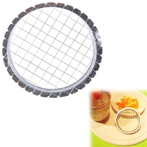 Tagliauovo in Acciaio Inox,Tagliauovo in Metallo,Multifunzione Affettatrice per Uova,Taglio Uovo della Dispositivo Verdura Insalata,Manual Egg Chopper,1PC