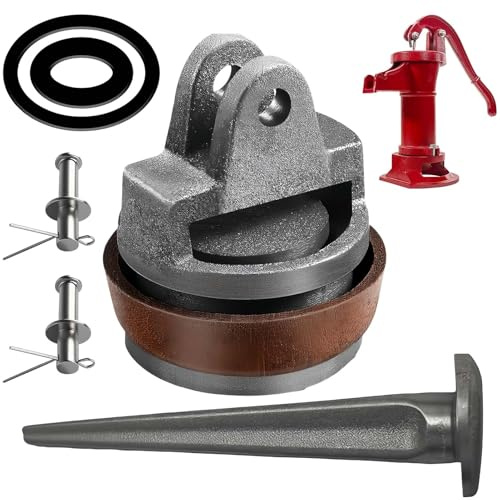 Piezas de repuesto para bomba de mano tipo 75, con manguito de cuero, anillo de sellado, válvula nasal, juego de pistones completos, bombas manuales tipo 75 piezas de repuesto, para bombas de agua