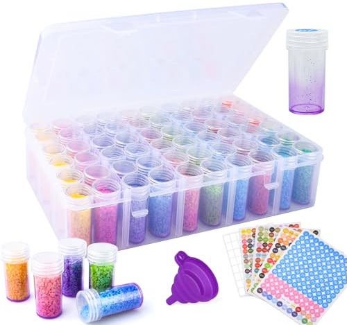 TOSUTO Contenedores de Almacenamiento de Pintura de Diamante,Kit Pintura de Diamante Caja,Caja de Almacenamiento de Pintura de Diamante,Organizador Diamond Painting,para Diamantes,Joyas