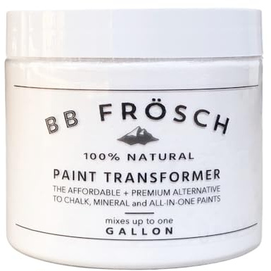 BB Frosch Paint Transformer – Chalk Mineral for Latex & Acrylic Paint, For Kitchen Bathroom Cabinet Countertop Furniture Tile Floor Wood Fabric Appliance Door Counter, No Sanding or Priming, Gallon