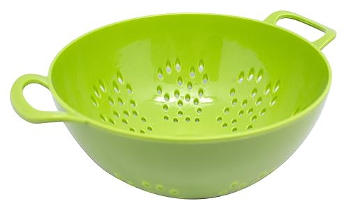 Jacent Passoire en plastique avec double poignée, passoire pour fruits, légumes, pâtes, 15,2 cm, sans BPA, passe au lave-vaisselle
