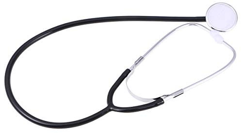 STOBOK Kids Stethoscope Toy Virtual Single-Player Working Stethoscope Doctor Nurse Medical Pretend Play Educational Toys (Black)