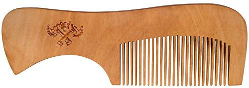 Azeeda 'Viking Axes & Helmet' Wooden Comb (HA00027992)