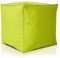 Green Bean Outdor Pouf-Hocker 40x40x40cm mit EPS-Perlen Füllung - Erweiterung & Addon für Sitzsäcke: Fußhocker Fußkissen - Bodenkissen Kinder & Erwachsene - Fußablage Sitzkissen Hellgrün