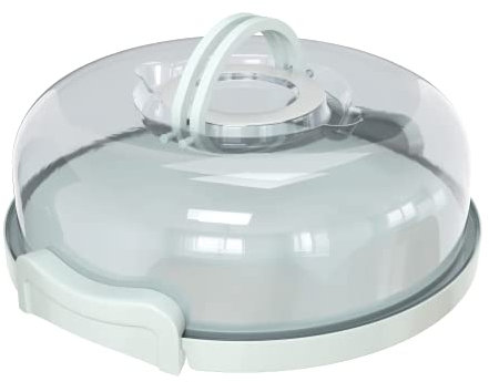 Top Shelf Elements Pie, Cheesecake Carrier for up to 11 in x 3 in cake. Two Sided Fashionable Stand Doubles as Five Section Serving Tray Perfect Taker Caddie for Travel
