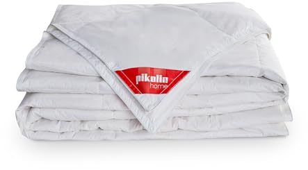 PIKOLIN Home - Edredón Nórdico Duo 92% Plumón de 120 y 160 gr | Cama 150/160 | 240x220 | 4 Estaciones | Tejido de Algodón | Unión Mediante Corchetes