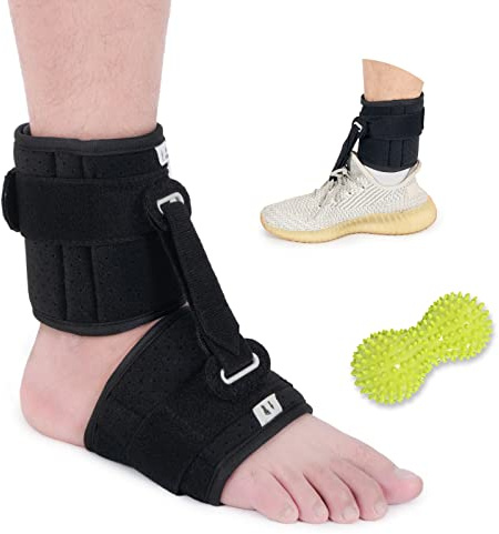 Tairibousy Foot Up AFO Foot Drop Brace Adjustable Ankle Foot Orthosis Support for Men & Women and Kids - Improve Walking Gait, Achilles Tendon, Hemiplegia, Stroke & Pain Relief - Left & Right Foot