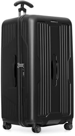 Traveler's Choice Ultimax II Polycarbonate Hardside Luggage with Spinner Wheels, Matte Black, 31-Inch Large Trunk