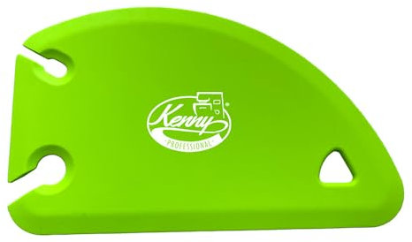 Kenny Professional 3 in 1 Profi-Teigkarte mit Abziehschlitz und Edelstahlkern, BPA frei Silikon Teigschaber, zum Glattstreichen, Arbeitsfläche Reinigen und Portionieren (Limette)