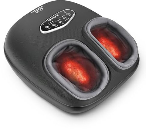 Snailax Foot Massager with Heat, Shiatsu Electric Massagers, 4D Deep Kneading Compression Vibration Foot Massagers Machine for Plantar Fasciitis, Neuropathy, Gifts for Men, Women