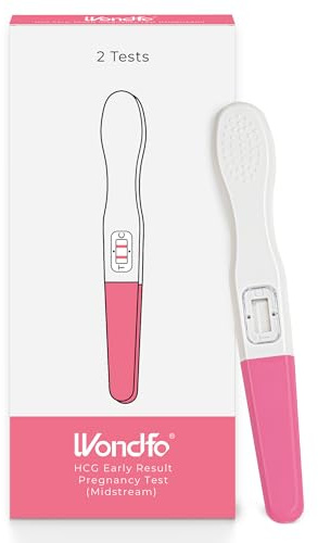 Wondfo Early Result Pregnancy Test Sticks-6 Days Before Missed Period-Rapid Detection at Home Pregnancy Test (2 Pack)