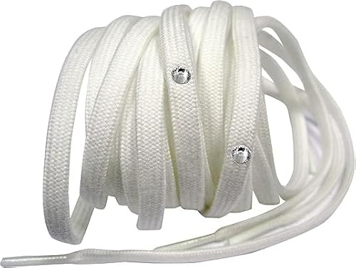 L'Estel Skates - Edea - Cordones con un Strass para Patinaje Artístico Edea (Blanco, 240/36)