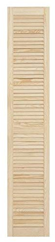 Louvre Door – Pine Wood – Vented Open – Ready to Paint Internal Louvre Cupboard Doors – Slatted Wardrobe Doors – Various Sizes (1700mm (67) Height, 294mm (11.6) Width)