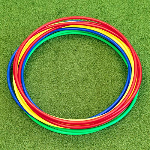 METIS Aro de Hula Hoops - Fitness, Danza y Ejercicio | Paquete de Aros 6 o 12 - Varias Opciones de Color | (Paquetes de 6, 45cm)