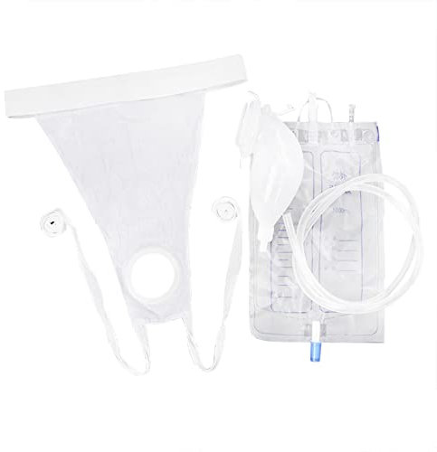 Sacchetto di urina in silicone per uomini e donne,per orinatoi e colture di urine,a prova di fuoriuscite,set di porta pipì per incontinenza,catetere urinario per paralizzati,disabili