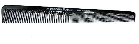 Hercules Sägemann Haarschneidekamm Facon 253 Triumph Master ca. 18 cm 7 Zoll Haar-Kamm schwarz (253 bl)