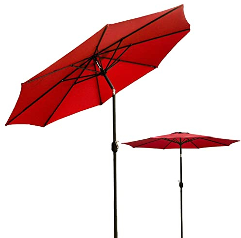 MidiLi 1PCS Garden Parasol Umbrella, Tilting Sun Shade Umbrella, With 8 Sturdy Ribs Waterproof Sun Protection Sun Umbrella, Ideal For Commercial And Residential Use, Sunshade Shelter