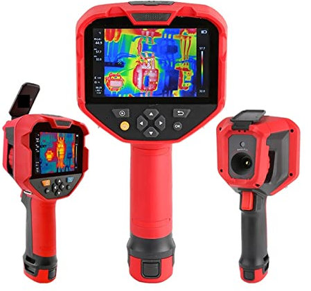 SilteD Commercial Thermal Imaging Camera High Resolution Manual Focusing Infrared Thermal Imager Camera 384x288 Pixels -30-650℃ Temperature Measurement for Building Inspection
