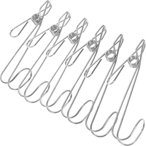 WATIIFUFU 12pezzi Clip Per Acciaio Inossidabile Antiscivolo Per Cucina Bagno Ufficio e Uso Clip Versatili e Resistenti