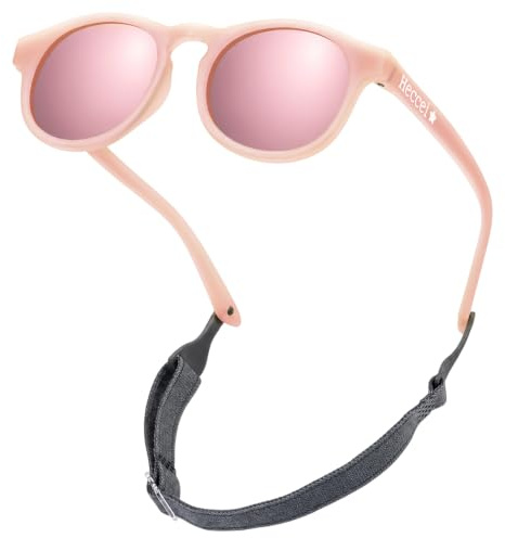 HECCEI Baby Sunglasses Pebble ColourShift 0-24 Months Polarized UV Protection Sunglass Flexible Frame for Toddler Newborn Boys Girls