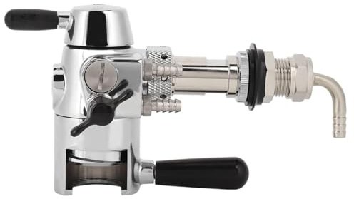 Jeffergarden Robinet de Bière en Acier Inoxydable, Remplissage de Bouteille de Bière Anti-mousse de 28 Mm, Robinet de qualité Alimentaire pour Fûts de Brassage à Domicile, Fêtes avec Installation
