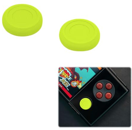 2 Pezzi Cappucci per Joystick con Impugnatura per Pollice per AYANEO AIR Plus/Pocket Micro, Cappucci Antiscivolo con Impugnatura Testurizzata, Coperture di Ricambio per Stick Analogici (verde)