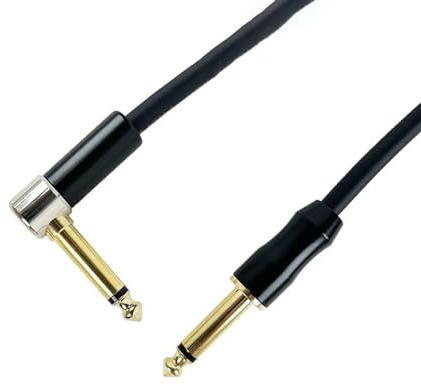 POASDJDC Audio Cable Guitar Audio Cable 1/4 inch Male To Mono For Bass E-Piano Black Multiple Lengths(8m)