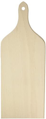 Home Wood Tagliere con Manico, Legno, Beige