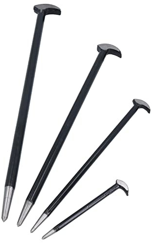 Set acciaio solido piedi di porco con tallone e dito del piede punta 6-40 4PC