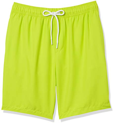 Amazon Essentials Herr 23 cm snabbtorkande badbyxor, limegrön, medium