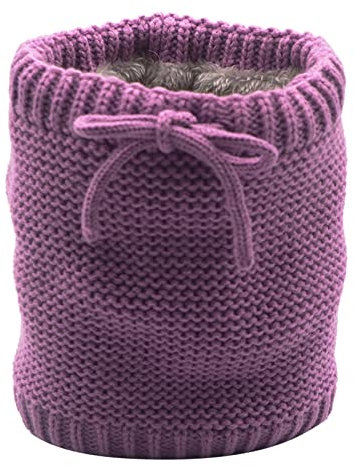 XIUH Gesichtsschal Damen einfarbiger Loop Schlauchschal Winter Halsschlauch Herren Damen Schlauchschal Winterschal einfarbig Feinripp Strickschal Zeitloses Mode-Accessoire