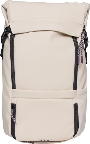 Beckmann, Street Light Funky Cream, universal Rucksack unisex für Arbeit Studium Wandern Freizeit Reisen, wasserabweisend, 22L