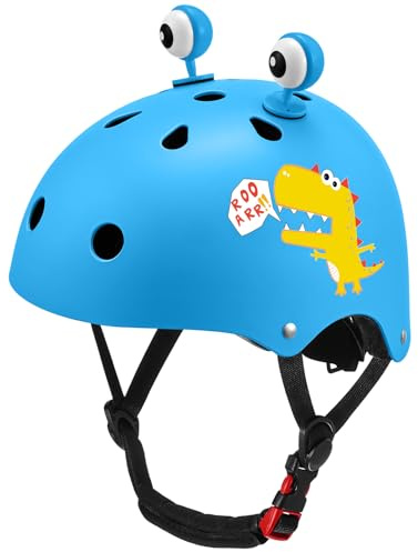 Odoland Casco de Bicicleta para Niños y Niñas de 2 a 4 Años Casco Ajustable y Ligero Recomendado de 48 a 55 cm para Ciclismo Monopatín Patinaje Múltiples Deportes, MLS