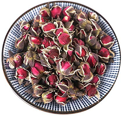 Tè Alla Rosa Selvatica Tè Cinese Speciale Ai Fiori Di Rose Essiccati Con Bordi Dorati Tisana Cinese Tisana in Foglie Sfuse Bevanda Rinfrescante Al Gusto Di Rosa (50g)