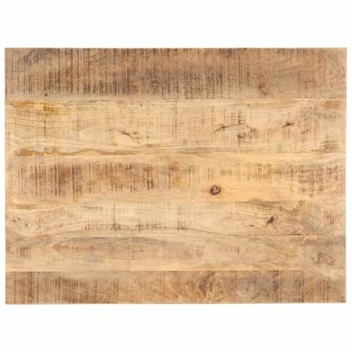 vidaXL Legno Massello di Mango Piano Tavolo Ripiano Superiore Piano di Appoggio per Tavolo Accessori per Tavole Ricambi 25-27 mm 80x60 cm