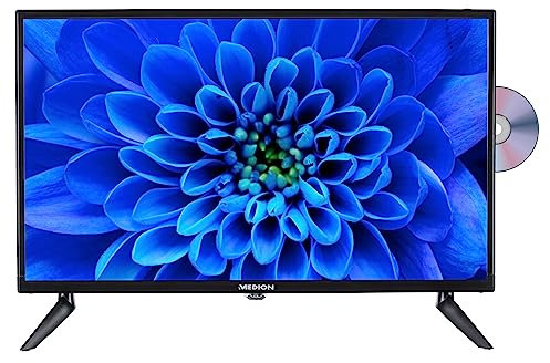 MEDION E12401 (MD 20025) 59,9 cm (23,6 Zoll) Full HD Fernseher (integrierter DVD-Player, HD Triple Tuner, CI+, Car-Adapter, Mediaplayer)