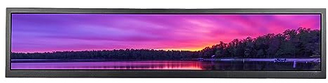 VSDISPLAY Portable Stretchable LCD Display, 24 Inch 1920 x 360 IPS LCD Display, with USB Controller Card