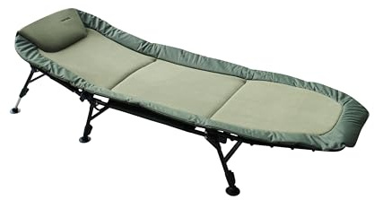 Carptrix Fishing Bedchair Padded Fleece 6 Leg Pro Bed Camping