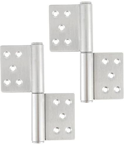 CDDCWZ 2 pièces Charnière de porte en acier inoxydable 132x100x18mm