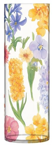 Florals Jacintos Begonia Jacinto Blanco Grande Florero de Plástico 11.8 Pulgadas Jarrones Decorativos Modernos para Mesas de Cocina Mesa Biblioteca Decoración Fiesta