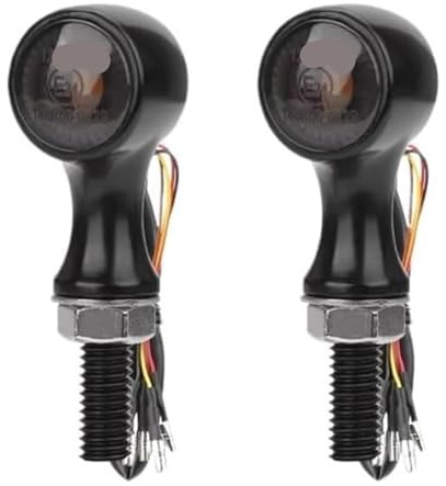 Motorcykelns Sidoblinkers FÖR Motocross Bikes FÖR Street FÖR Dubbla Sport Blinkers Motorcykel Fram- Och Bakljus Med E-märkning 3-i-1 DRL-broms(2pcs Amber Red)