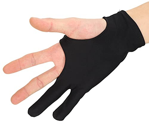 Annadue Målarhandskar med 2 Fingrar för Skiss, Skrivning, Elektronisk Skärm Mot Fläckar, Konstnärshandskar för Ritning Av Surfplattor Konsttillbehör (M)