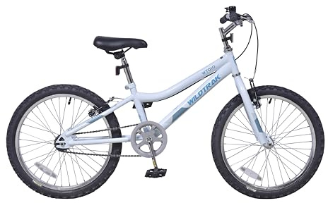 Wildtrak - Bicicleta de 20 pulgadas para niños de 7 a 9 años con frenos ajustables - Blanca